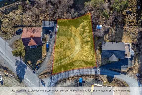 Boligtomt med sentral beliggenhet i Beisfjord - flott utsikt, gode solforhold, nært skole og turområder